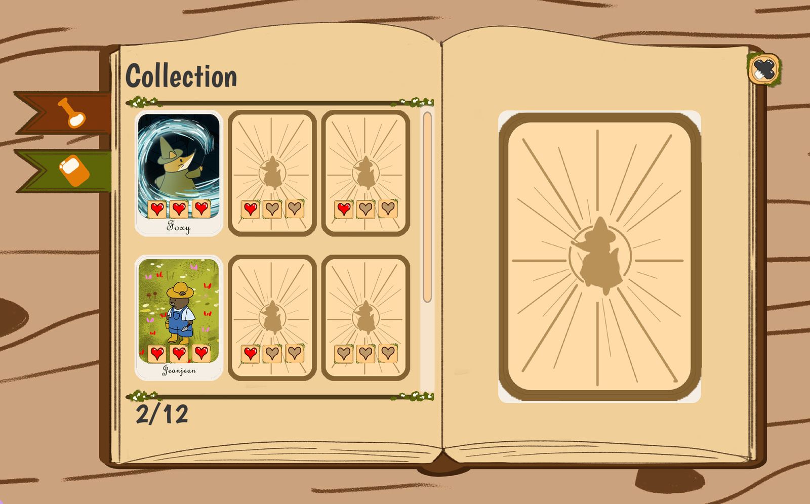 The collection book: twelve slots to fill screenshot
